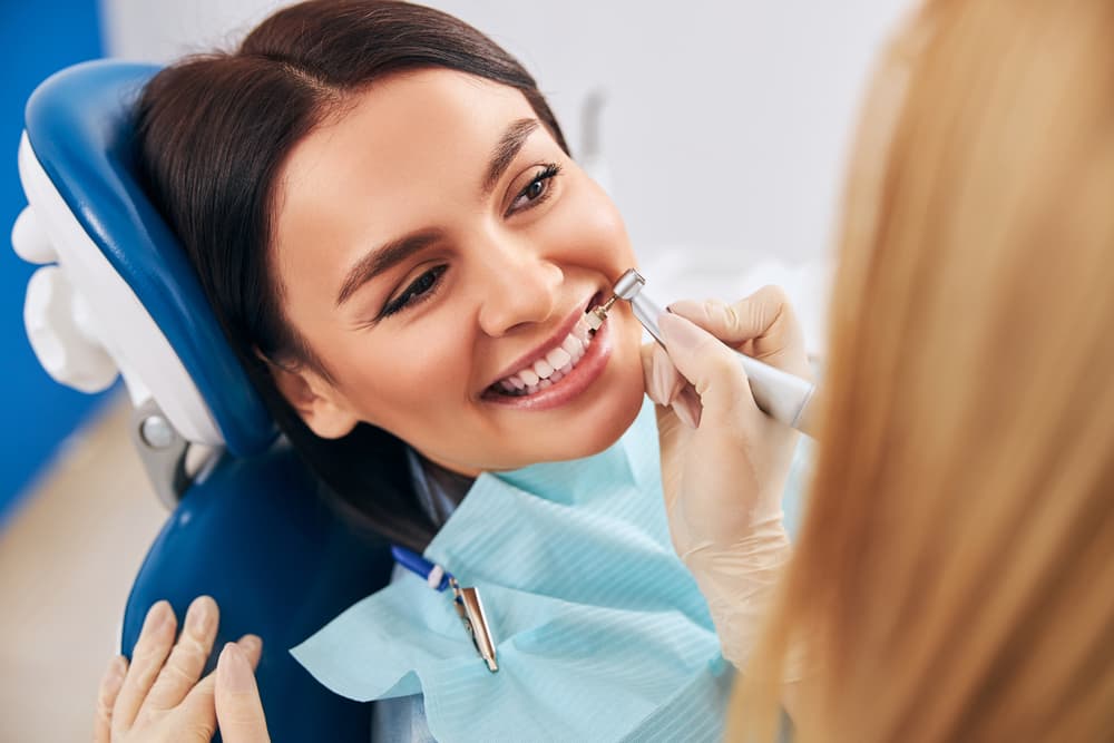 Professional teeth cleaning and exam